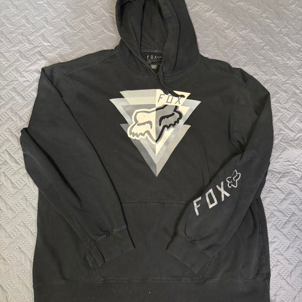 Fox Racing Big Print Y2K Size 2XL BAGGY hoodie Men's